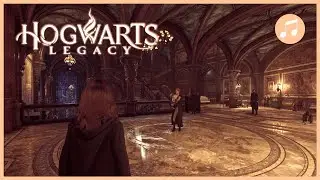 HOGWARTS LEGACY Defence Against the Dark Arts Tower Ambience + Music | Night Version | 1 HOUR