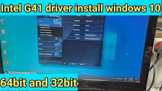How To Download/Install Intel G41 Express Chipset Gaming Driver For Windows 10 HD Driver 2025