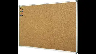 Lockways Cork Board Bulletin Board, Double Sided Corkboard 36 x 24 Inch - Review