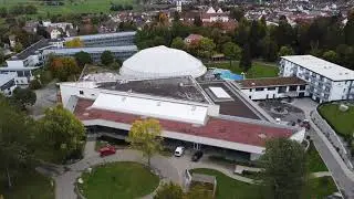 Aulendorf  Schwaben - Therme von oben