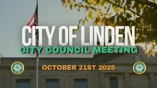 City Of Linden | City Council Meeting | October 21, 2025