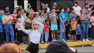 Compa&ntilde;&iacute;a R&iacute;tmica Esmeralda del Norte Jinotega Desfile Rivas 25 de Junio 2023