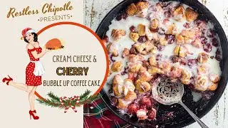 Cherry Cream Cheese Bubble Up Coffee Cake: Easy Holiday Brunch |Holidays| RestlessChipotle