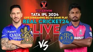 RCB vs RR Real Cricket 24 Gameplay LIVE | Epic IPL Showdown | VSTARWIN Channel