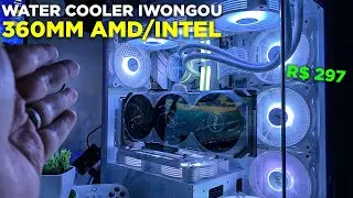 WATER COOLER 360MM IWONGOU POR R$ 300! O MAIS BARATO JA COM IMPOSTO NO ALIEXPRESS!