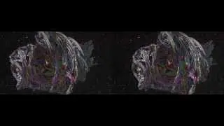 Mandelbulber Starship warps out of space Real 3D Stereoscopic Full HD with 3D Pop Out