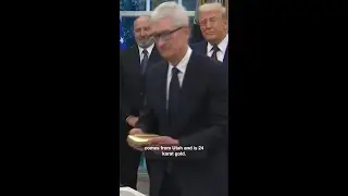 Apple gives Trump 24k gold gift