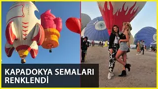 Kapadokya'da Festival Başladı; Balonlar Görsel Şölen Oluşturdu