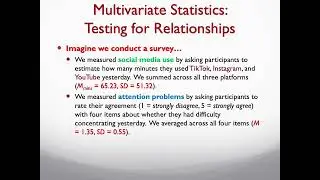 W10 Multivariate Statistics