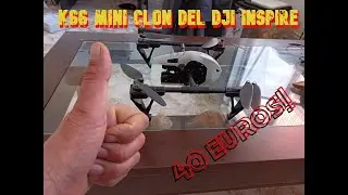 KS66 este DRONE me ENCANT&Oacute; S&Oacute;LO CUESTA 40 EUROS mini R&Eacute;PLICA del DJI INSPIRE!