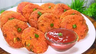 Ramzan Special 🌙 Cheesy Chicken Croquette Recipe 🔥😍| Chicken Cutlet | Iftar Recipes #viral #chicken 