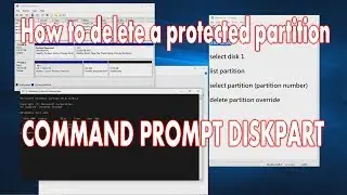 How to delete a protected partition command prompt diskpart