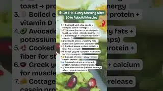 🥚 Eat THIS Every Morning After 60 to Rebuild Muscle & Strength 💪