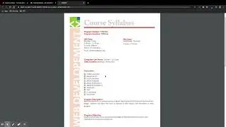 Syllabus