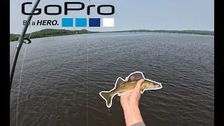 Solo Walleye Fishing GoPro Only Adventure on Lake Wisconsin!