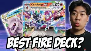 The BEST FIRE DECK TO PLAY RIGHT NOW | Ceruledge Ex With Palkia VSTAR PTCG LIVE Gameplay