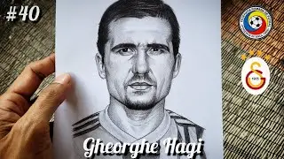 Drawing Romanian Legend Gheorghe Hagi