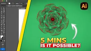 Abstract Flower Design in Adobe Illustrator | Minimal Logo Design