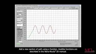 Mad City Labs Nano-Route&reg;3D software for nanopositioning systems