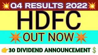 hdfc q4 results 2022 | hdfc housing finance result today | hdfc latest news | hdfc share news