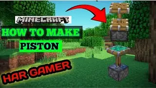 Minecraft me PISTON and STICKY PISTON kese banay,, How to make PISTON and STICKY PISTON in Minecraft