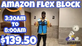First Time Doing A 4 1/2 Hour Amazon Flex Block! How Many Miles Did I Drive? Was It Worth It?
