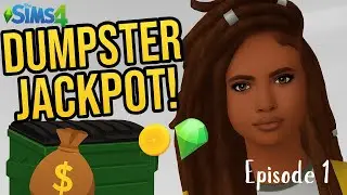 Sims 4: Ep:1 🗑️ Rags to Riches Dumpster Diving - #thesims4 #thesims #sims4 #sims #