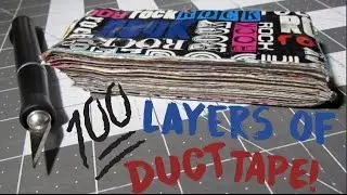 100 СЛОЕВ КЛЕЙКОЙ ЛЕНТЫ!!!