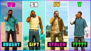 How GTA Characters Got Their Mobile Phones - Hidden Details (GTA 3➡GTA 5)
