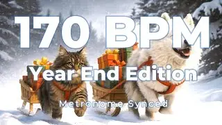 170 BPM Running Music – Year End 2025 | 1 Hour | Metronome Synced