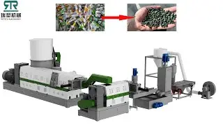 Plastic Agglomeration Pelletizing Line For LDPE PP Film Bag