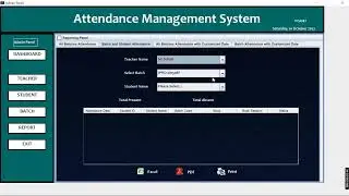 Attendance Management System Project in Java