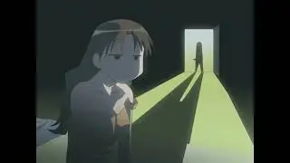 Azumanga Daioh - Osaka inadvertently wakes up Miss Yukari with a knife