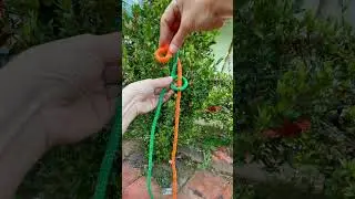 Triple Loop Knot (n&uacute;t tạo 3 v&ograve;ng d&acirc;y #knot #diy #meovat #paracord #shorts