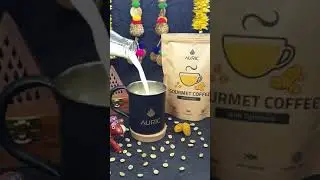 Turmeric coffee | Instant Healthy Coffee | Auric Coffee | Quick Coffee Recipe
