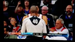 Fan gives Russell Westbrook the double bird!!