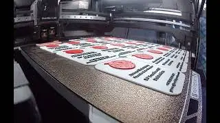 Custom RFID embedded business cards 3D Printer timelapse footage