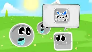Red Ball 4 With Ghost Mode Gray Ball Complete Gameplay All Levels, 1 - 15! First Boss