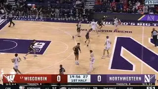Wisconsin Badgers vs Northwestern Wildcats Men's College Basketball Full Game