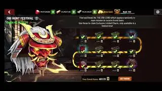 oni hunt fesrival and battle bass tier completed