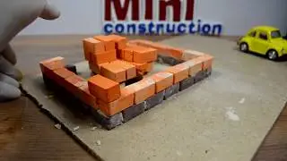 Как построить мини гараж [мини кирпичики]. Bricklaying - Mini bricks