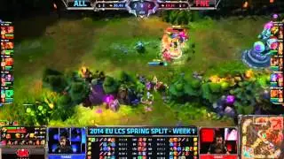 sOAZ outplays Tabzz (Fnatic VS Alliance, EU LCS W1D1)