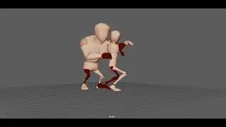 Maya animation. Hip throw