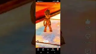 Every Groot saying is replaced with a burp sound effect (funny)
