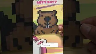 Pixel Art Beaver 🦫 #pixelart #beaver #beavers #pixel #drawing #paperdiy #pixelartideas