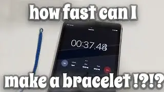 Making a Bracelet as Fast as Possible || friendship bracelets