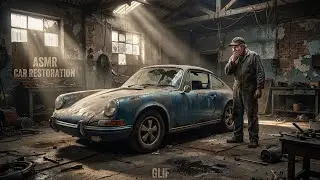 ASMR Car Restoration Full Rebuild of Porsche 911 (1973) from Abandoned Condition to Looking New.