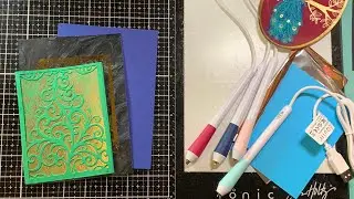 WRMK Foil Quill Pens with Crafter’s Companion Cut & Emboss Die Cut