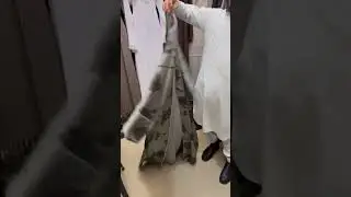 Satin Printed Shrug Abaya
