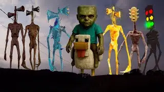 TEAM Traffic Light Head VS Ice Siren Head VS Chicken Jockey VS Fire Siren Head VS TEAM Siren Head